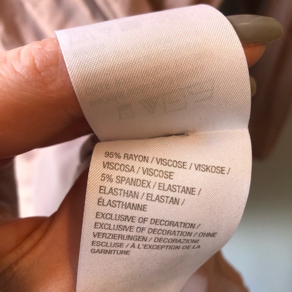 Logo by Lori Goldstein pink mauve 3/4 sleeve top with trim size M - Picture 3 of 4